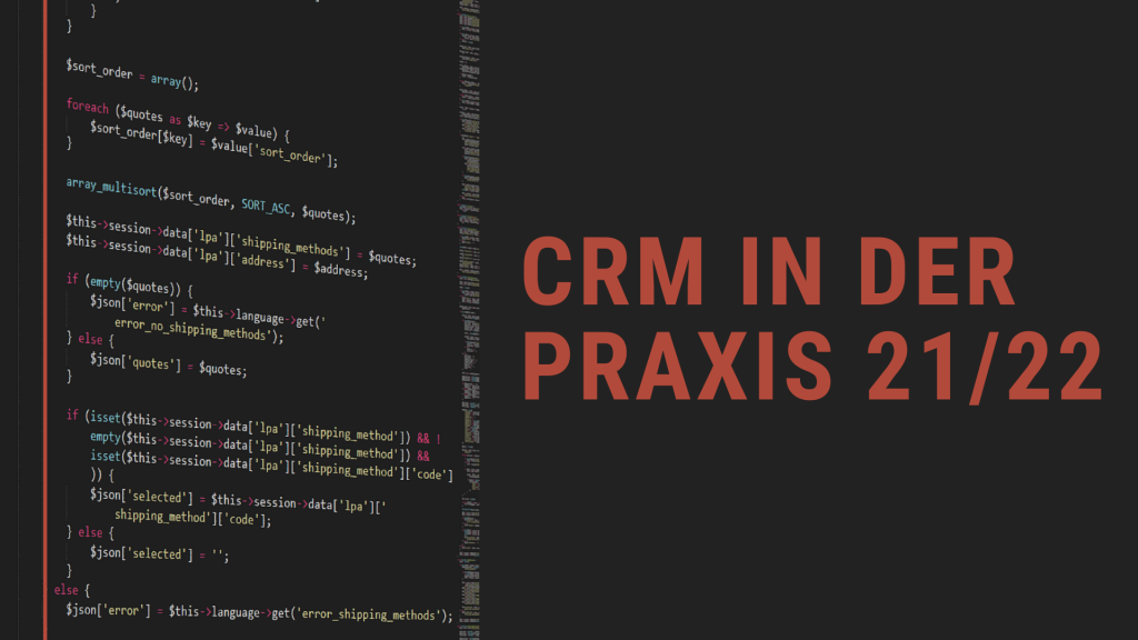 CRM in der Praxis 21/22