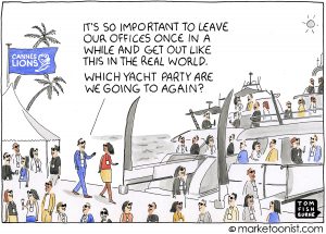 danger of yacht parties / Marketoonist - die Gefahr der Yachtpartys :-)