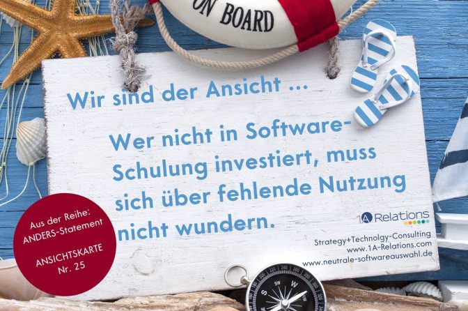 Ansichtskarte Software-Schulung